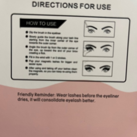 New magnetic eyelashes! Just open box to display. Absolutely beautiful! No tags - Picture 7 of 7